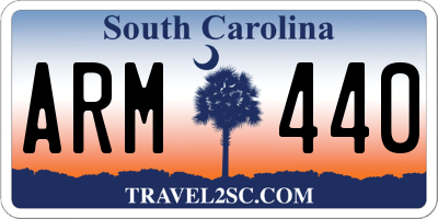 SC license plate ARM440