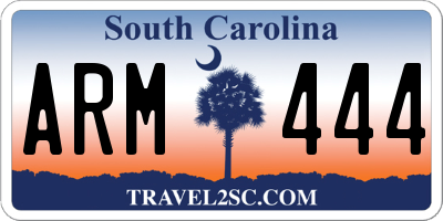 SC license plate ARM444
