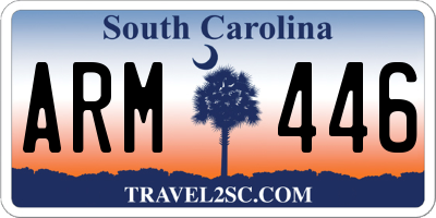 SC license plate ARM446