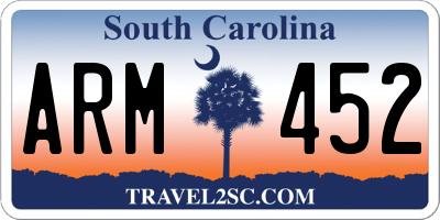 SC license plate ARM452