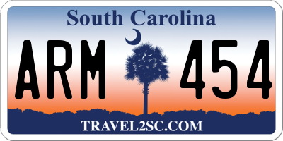 SC license plate ARM454