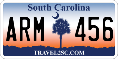 SC license plate ARM456