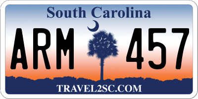 SC license plate ARM457