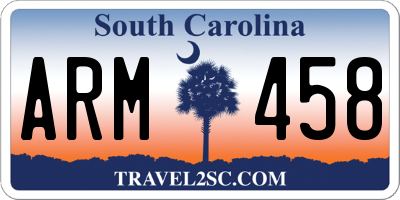 SC license plate ARM458