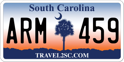 SC license plate ARM459