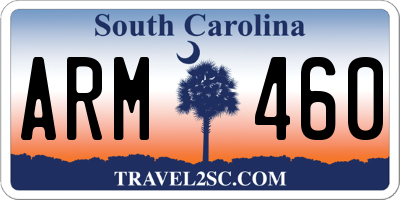SC license plate ARM460