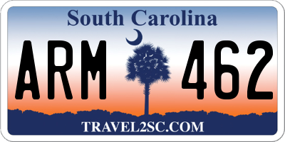 SC license plate ARM462