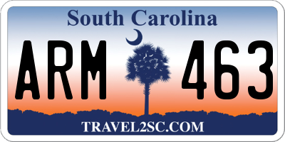 SC license plate ARM463