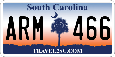 SC license plate ARM466