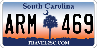 SC license plate ARM469