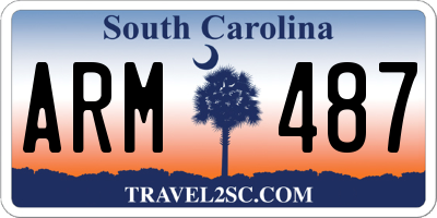 SC license plate ARM487
