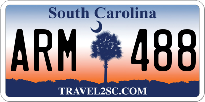 SC license plate ARM488
