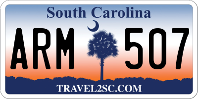 SC license plate ARM507