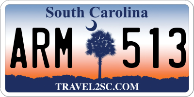 SC license plate ARM513