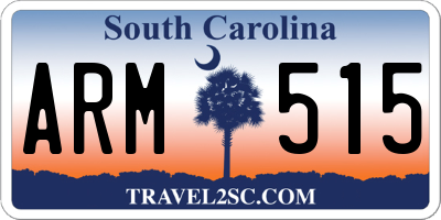 SC license plate ARM515