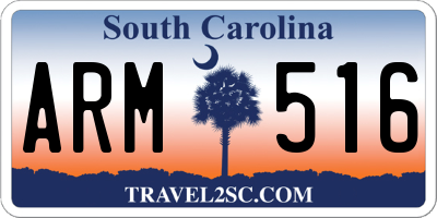 SC license plate ARM516