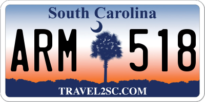 SC license plate ARM518