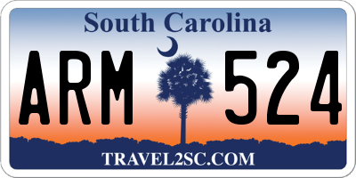SC license plate ARM524