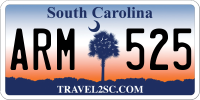 SC license plate ARM525