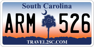 SC license plate ARM526