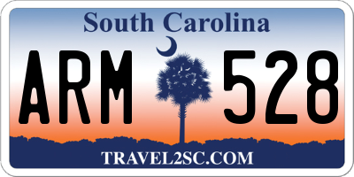 SC license plate ARM528