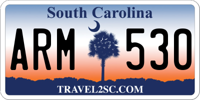 SC license plate ARM530
