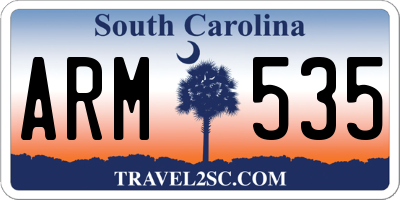 SC license plate ARM535