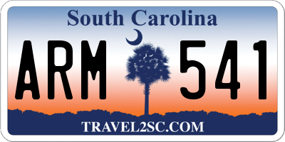 SC license plate ARM541