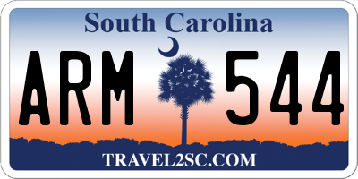 SC license plate ARM544