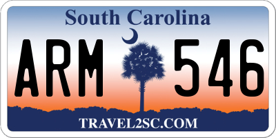 SC license plate ARM546