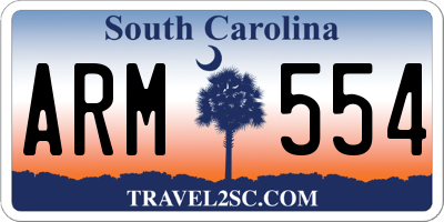 SC license plate ARM554