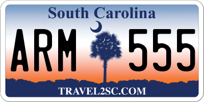 SC license plate ARM555