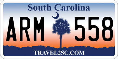 SC license plate ARM558