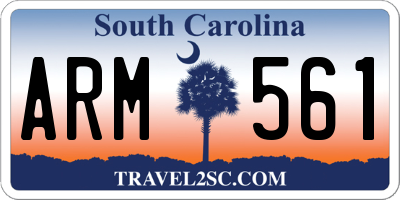 SC license plate ARM561