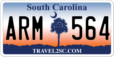 SC license plate ARM564