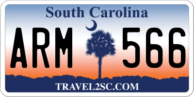 SC license plate ARM566