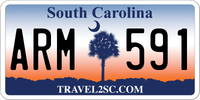 SC license plate ARM591