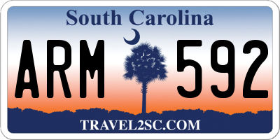 SC license plate ARM592