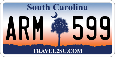 SC license plate ARM599
