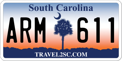 SC license plate ARM611