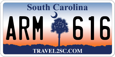 SC license plate ARM616