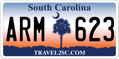 SC license plate ARM623