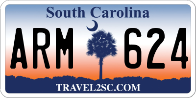 SC license plate ARM624