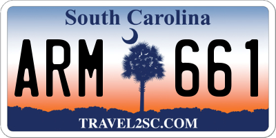 SC license plate ARM661