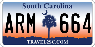 SC license plate ARM664