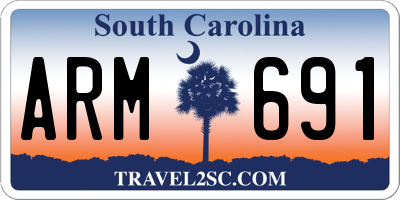 SC license plate ARM691