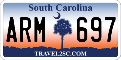 SC license plate ARM697