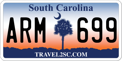 SC license plate ARM699