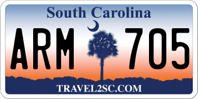 SC license plate ARM705
