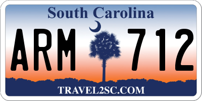 SC license plate ARM712